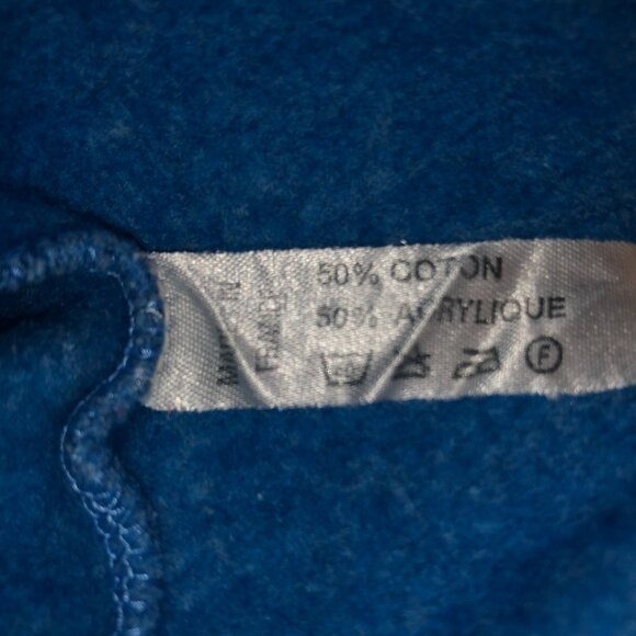 West Memory France Club Med Pullover Half Zip Blue Unisex - Picture 4 of 7